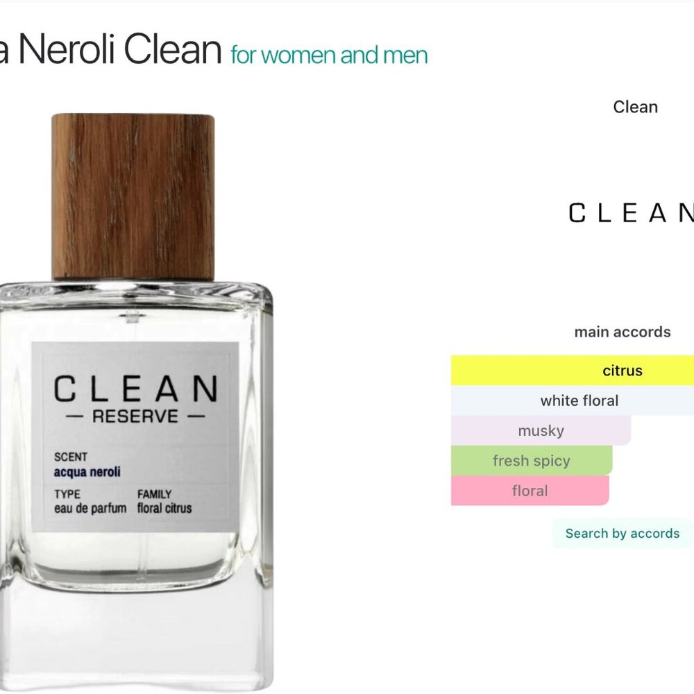 Clean Reserve Acqua Neroli 3.4 oz perfume